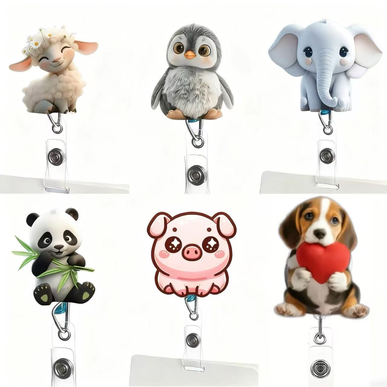 1PC Cute Cat Retractable Badge - огляд і ціна Medical Supplies