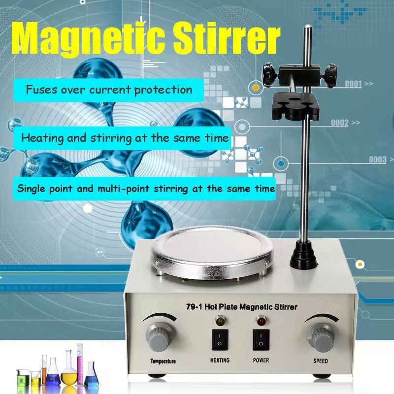 Magnetic Hot Plate Stirrer 79‑ - огляд і ціна Lab Magnetic Stirrer Hot Plate