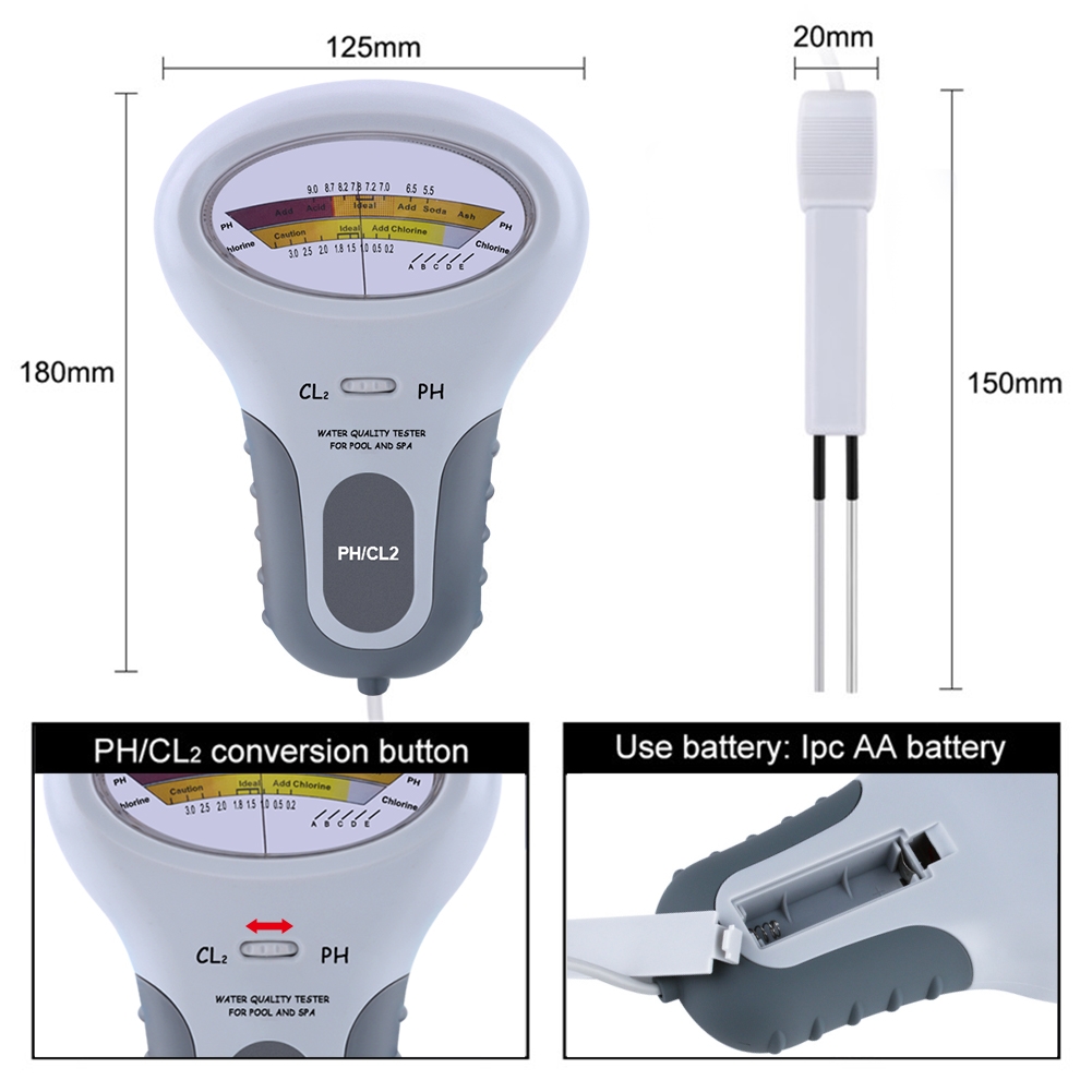 PC102 Portable Water Quality T - огляд і ціна Ph Meter Digital Water Tester