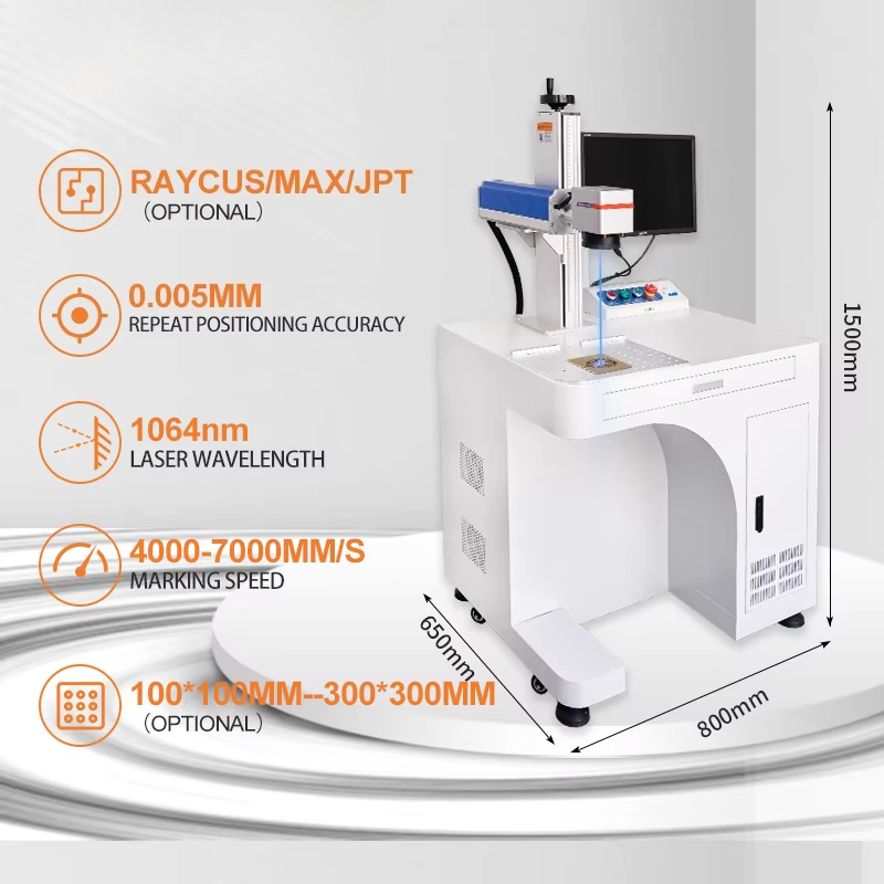 JUNFEI Jpt Raycus Galvo Co2 UV - огляд і ціна Fiber Laser Marking Machine 30W