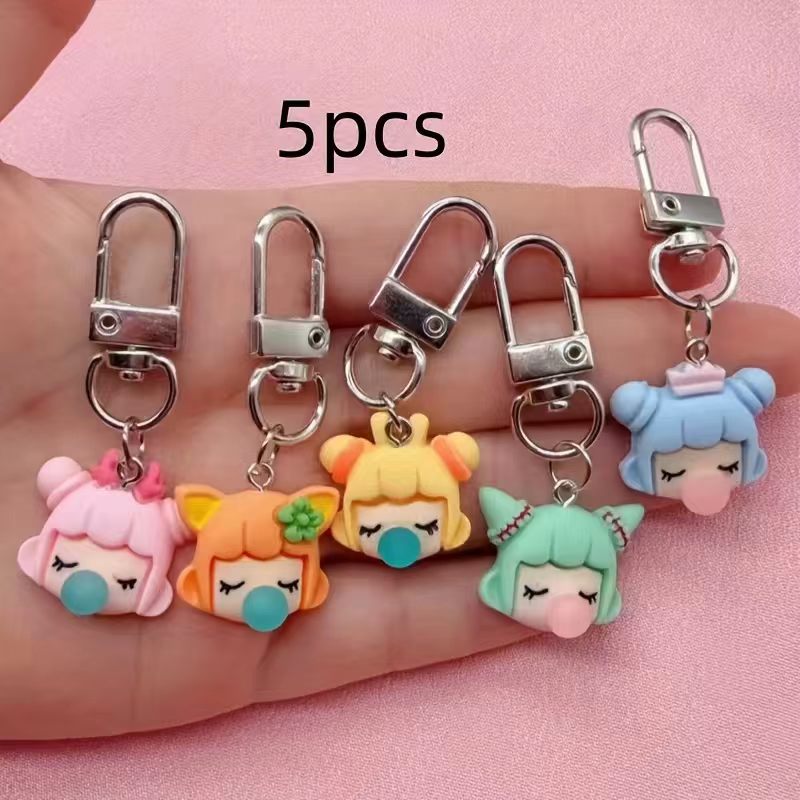 5pcs resin girl keychain, suit - огляд і ціна Packaging