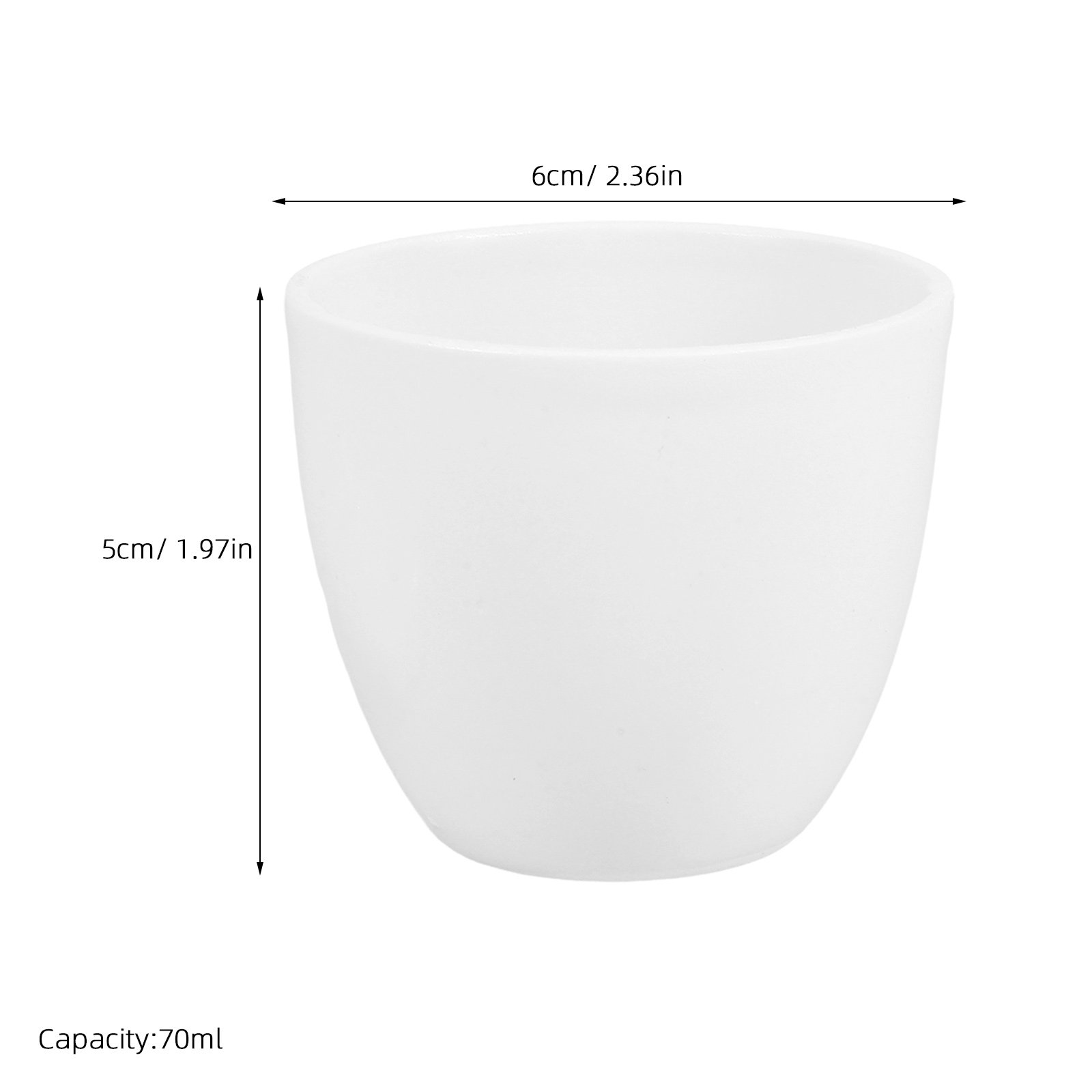 Ceramic Crucible Porcelain 70M - огляд і ціна Lab Equipment