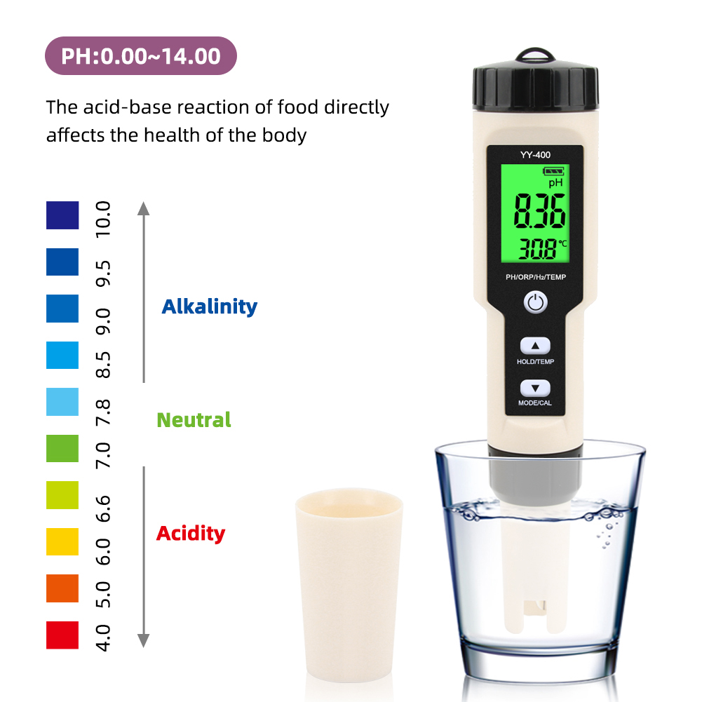 4 in 1 YY-400 PH/ORP/H2&TEM Me - огляд і ціна Ph Meter Digital Water Tester