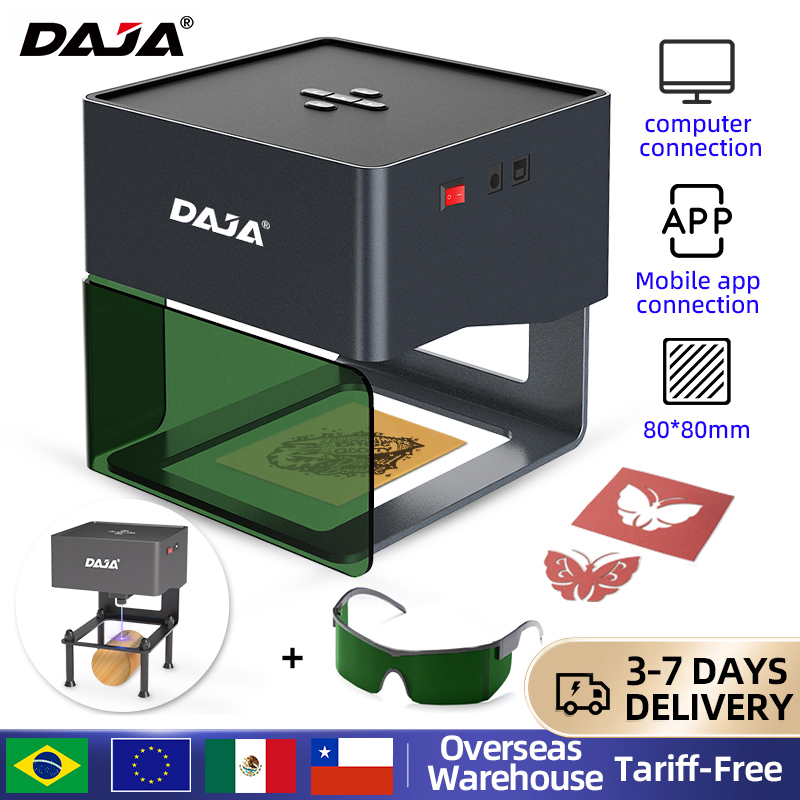DAJA DJ6 Mini Portable Laser E - огляд і ціна Fiber Laser Marking Machine 30W
