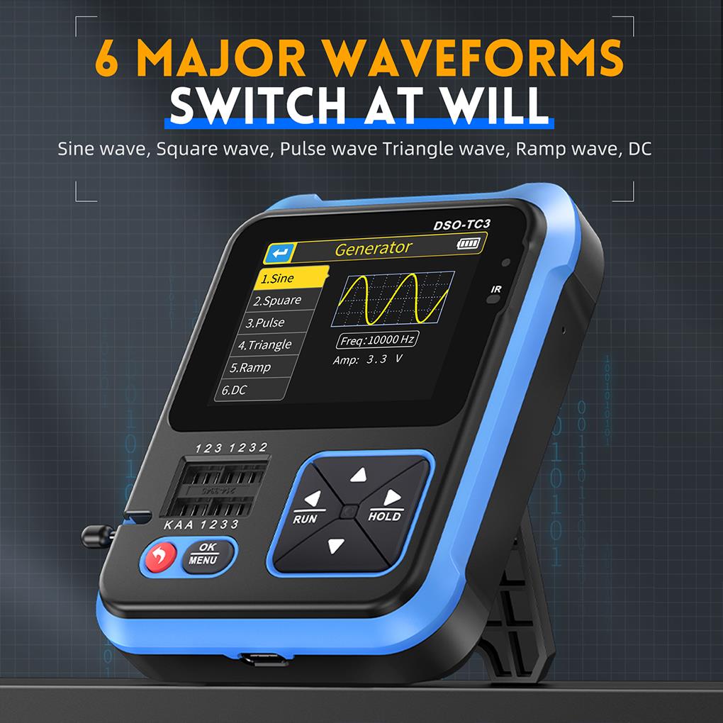 FNIRSI DSO-TC3 3in1 Mini Handh - огляд і ціна Fnirsi Digital Oscilloscope Handheld